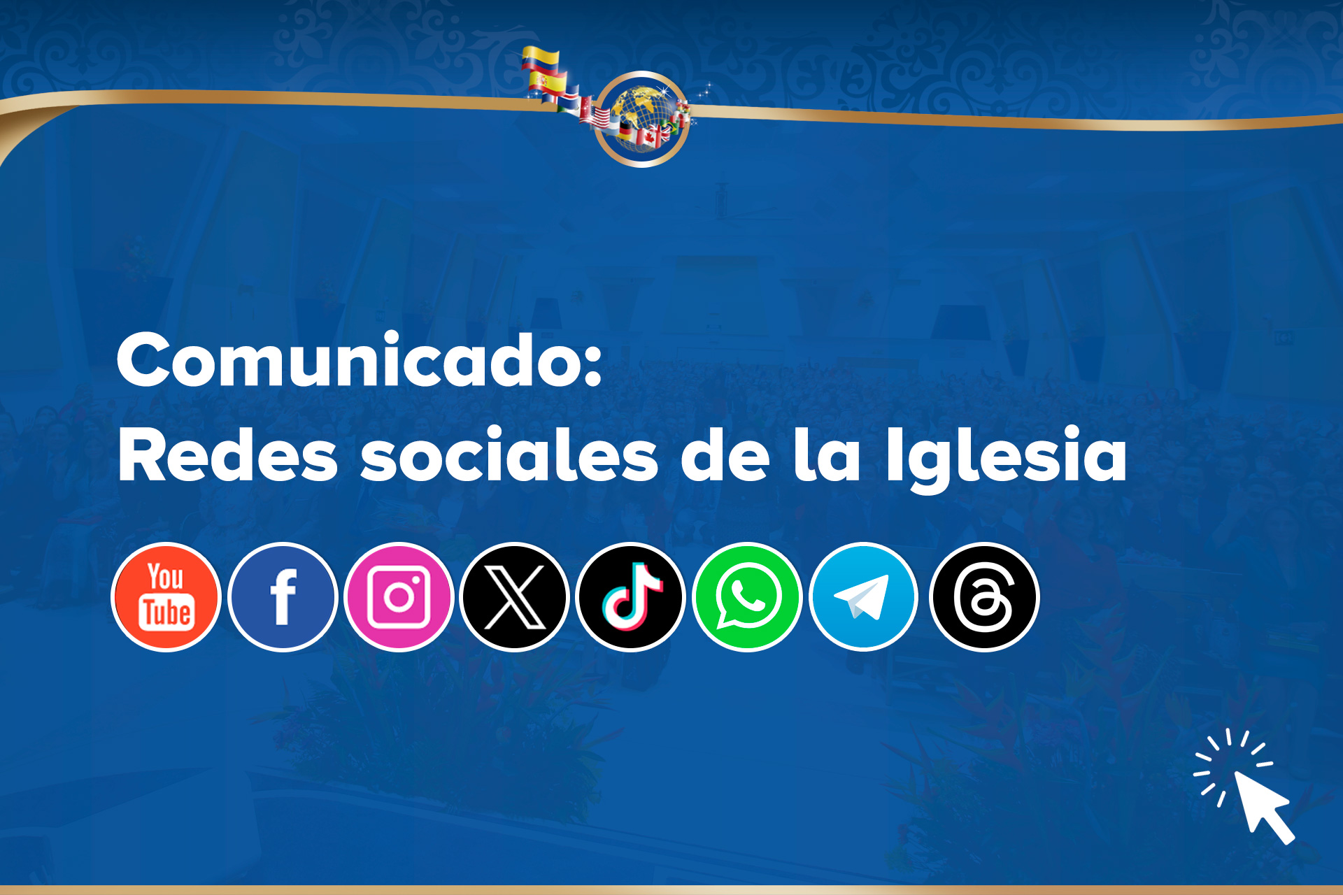 Redes sociales oficiales de la Iglesia de Dios Ministerial de
