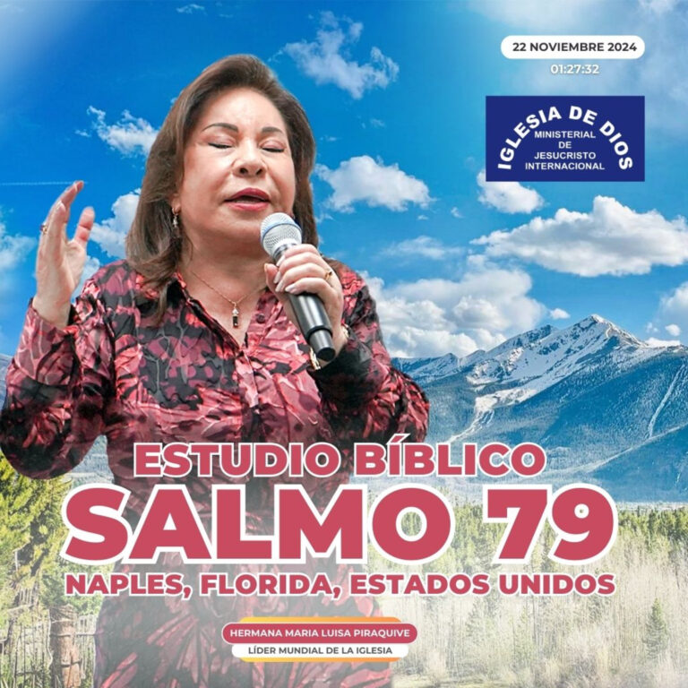 Salmo 79 (Estudio Bíblico), Hna. María Luisa Piraquive, Naples, Florida, USA – IDMJI